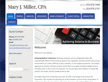 Tablet Screenshot of marymillercpa.com